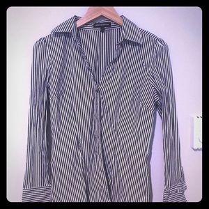 Express Collard pinstriped button up